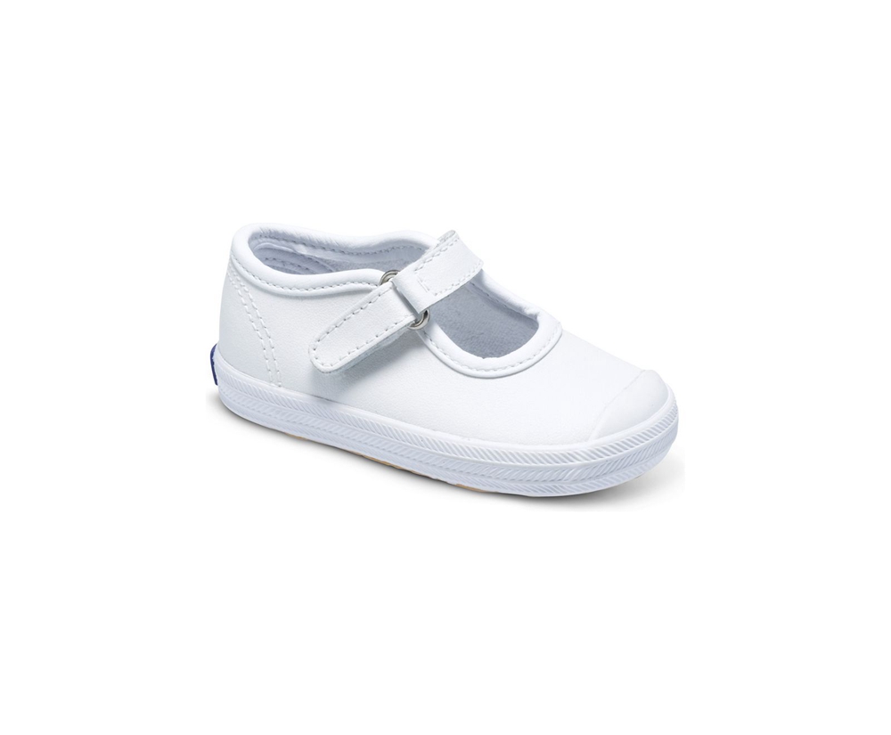 Keds Kids Slip Ons White - Champion Toe Cap MJ - 209ZBVGHP